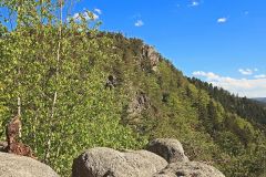 Blick zum oberen Schlossfelsen