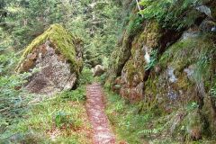 Weg zum oberen Schlossfelsen