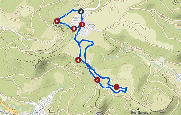 Schneewalzer Burgfelden - Wanderstrecke